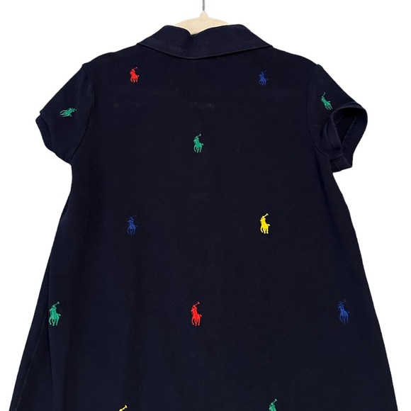 Polo Ralph Lauren | Navy Pony Logo Polo T-Shirt Dress Size 6 - Picture 6 of 11